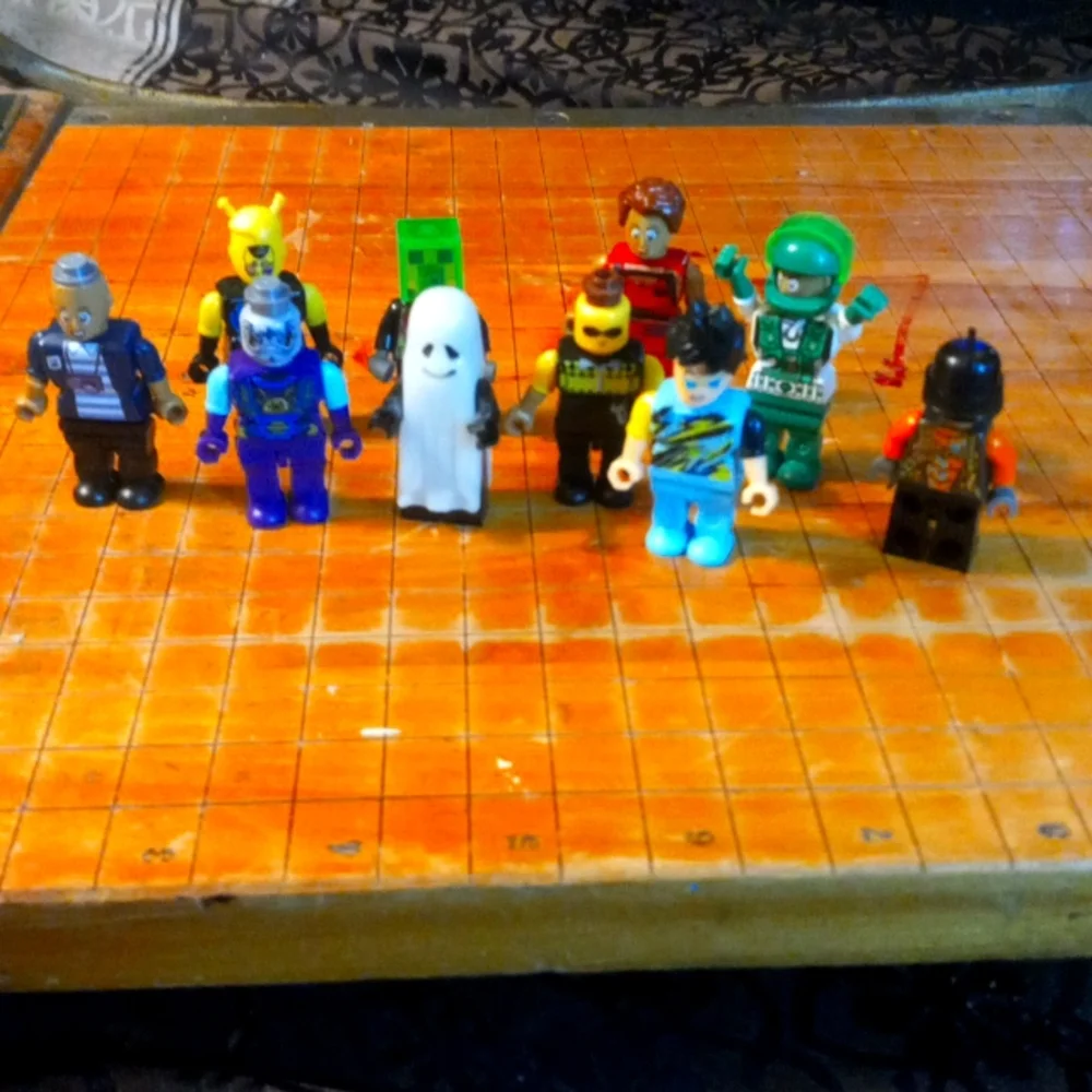 Lego lot 1. This lego lot has 10 mini people there under 2